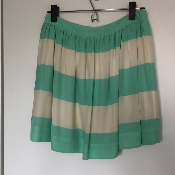 Mint and cream Fossil zip skirt - Picture 2 of 2